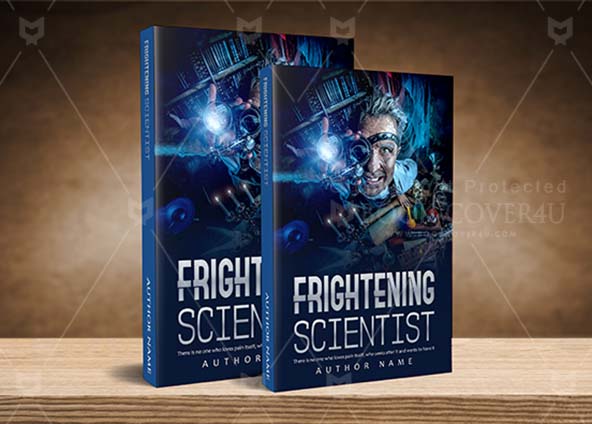 Horror-book-cover-design-Frightening Scientist-back
