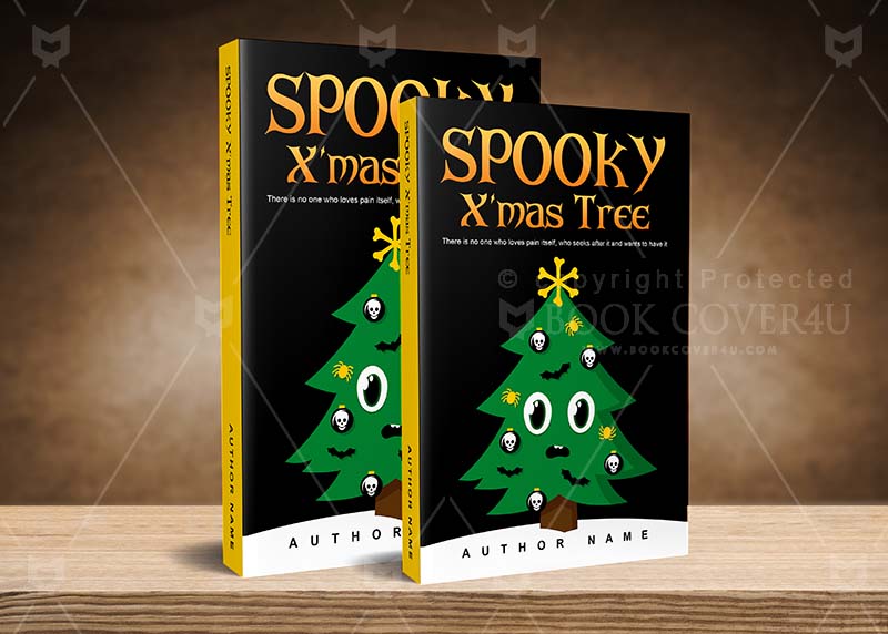 Horror-book-cover-design-Spooky X'mas Tree-back