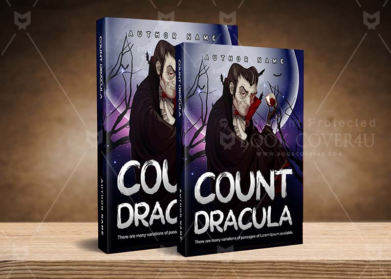 Horror-book-cover-design-Count Dracula-back