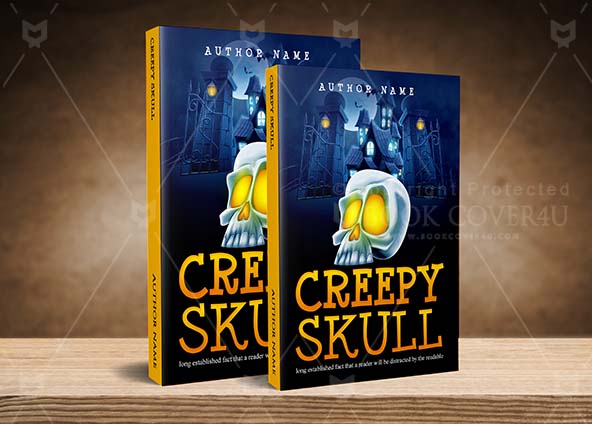 Horror-book-cover-design-Creepy Skull-back