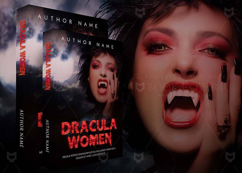 Horror-book-cover-design-Dracula Woman-back