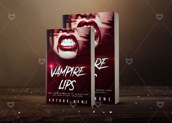 Horror-book-cover-design-Vampire Lips-back