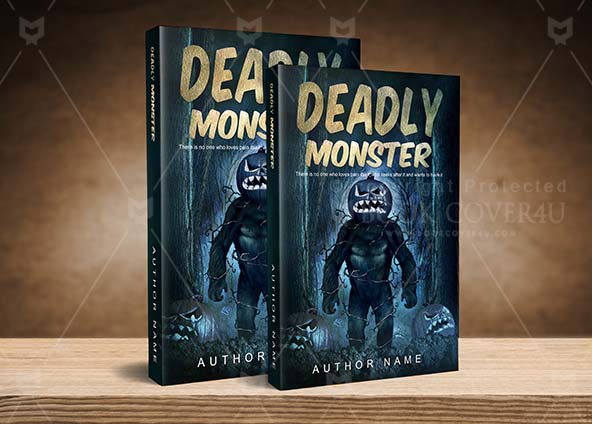 Horror-book-cover-design-Deadly Monster-back