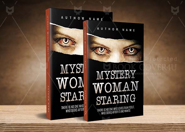 Horror-book-cover-design-Mystery Woman Staring-back