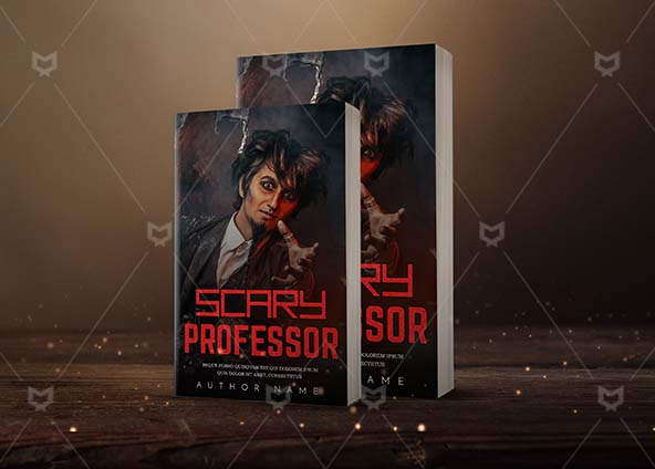 Horror-book-cover-design-Scary Professor-back