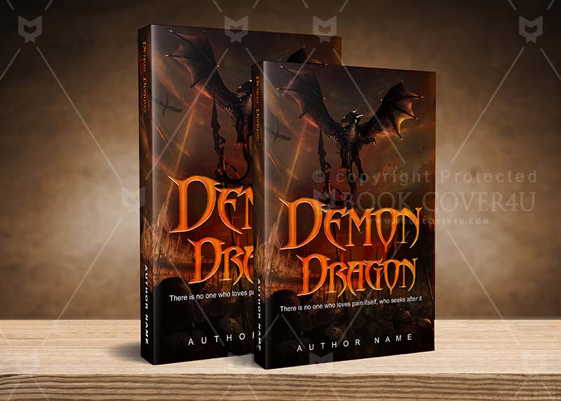 Horror-book-cover-design-Demon Dragon-back