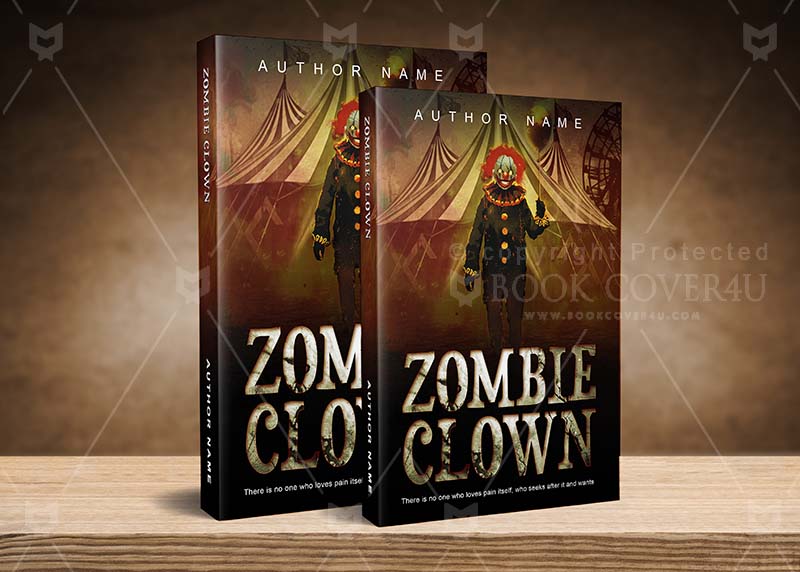 Horror-book-cover-design-Evil Clown-back