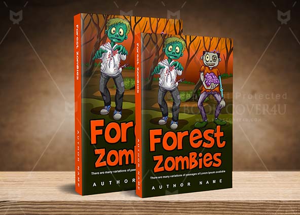 Horror-book-cover-design-Forest Zombies-back