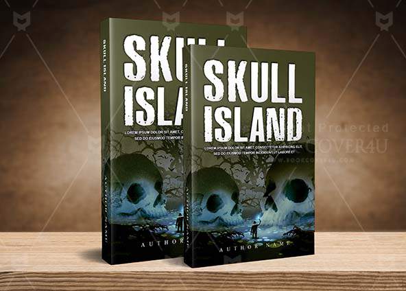 Horror-book-cover-design-Skull Island-back