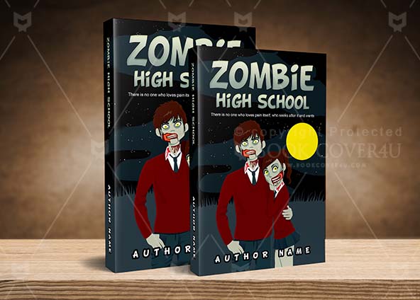 Horror-book-cover-design-Zombie High School-back