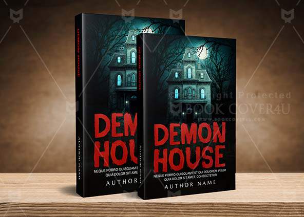 Horror-book-cover-design-Demon House-back