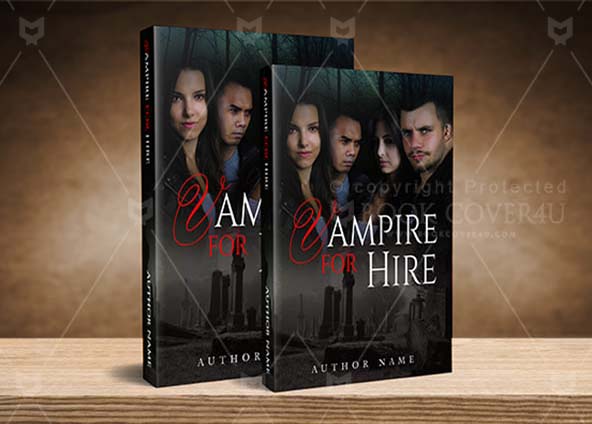 Horror-book-cover-design-Vampire For Hire-back