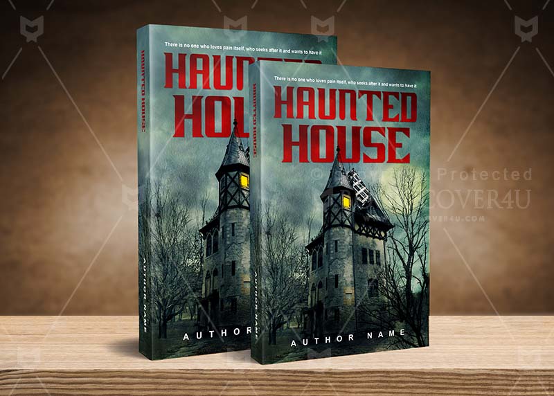 Horror-book-cover-design-Haunted House-back