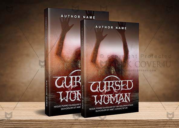 Horror-book-cover-design-Cursed Woman-back