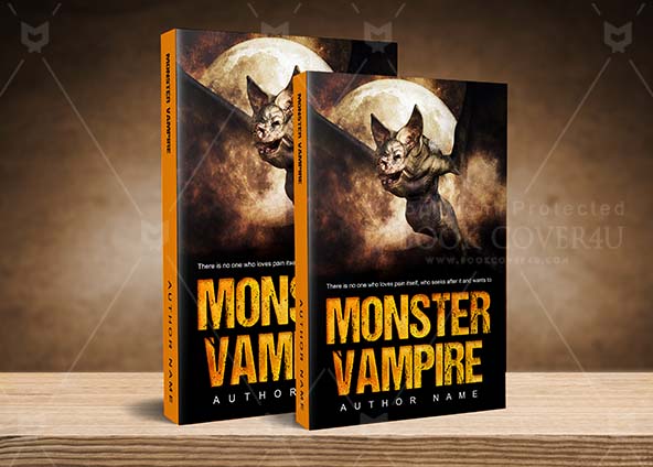 Horror-book-cover-design-Monster Vampire-back