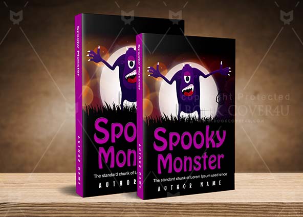 Horror-book-cover-design-Spooky Monster-back