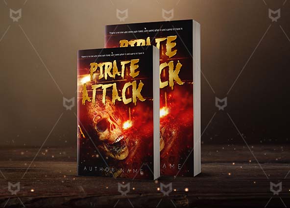 Horror-book-cover-design-Pirate Attack-back