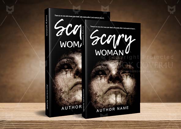 Horror-book-cover-design-Scary Woman-back