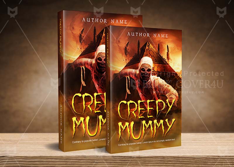 Horror-book-cover-design-Creepy Mummy-back