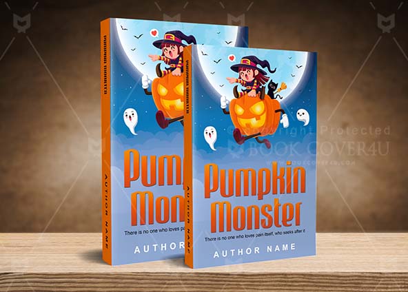 Horror-book-cover-design-Pumpkin Monster-back