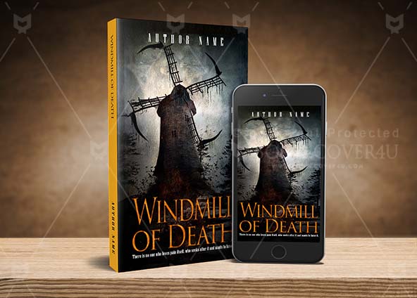 Horror-book-cover-design-Windmill of Death-back