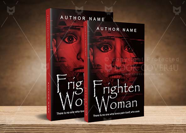 Horror-book-cover-design-Frighted Woman-back