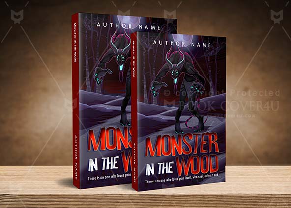 Horror-book-cover-design-Monster In The Wood-back