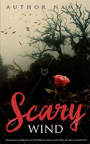 Horror-book-cover-scary-rose-love-wind