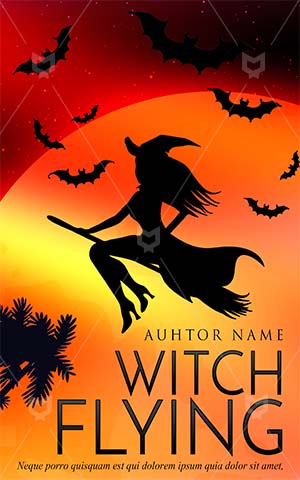 Horror-book-cover-witch-halloween-moon-party