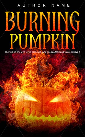 Horror-book-cover-angry-burning-pumpkin