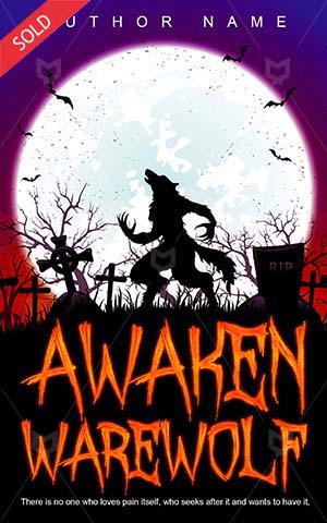 Horror-book-cover-awaken-scary-warewolf