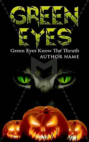 Horror-book-cover-spooky-scary-eyes-green-jaguar-cat