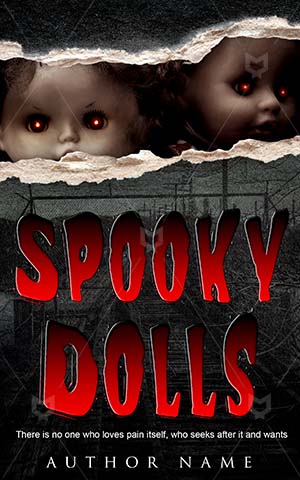 Horror-book-cover-Dark-Dolls-Toy-Scary-covers-Monster-Hunter-Eye-Halloween-Demon-Nightmare