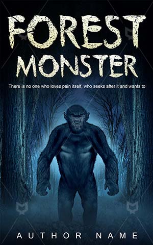Horror-book-cover-Forest-Monster-Scary-Halloween-Fantasy-Hairy-Domen