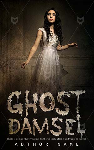 Horror-book-cover-Ghost--Scary--Damsel--Book-cover-ghost--White--Girl--Dress--Ghost--Dark--Old--House--Interior--Ghost-girl-in-white--Scary--Halloween--Fear