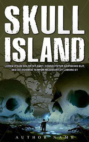 Horror-book-cover-giant-skull-island-adventure-scary-Lake-mystery
