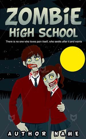 Horror-book-cover-High-school-Full-moon-Zombie-ideas-Spooky-Bloody-Relationship-Vector-Best-horror-covers-College