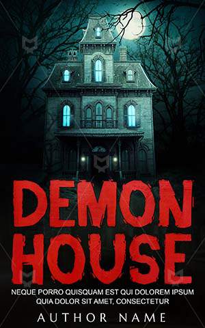 Horror-book-cover-Spooky-house-Demon-Scary-Halloween-Dark-Creepy-pictures-House-Old-covers-Night