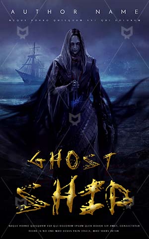 Horror-book-cover-Scary-Witch-Book-Cover-Design-Killer-Zombie-Ship