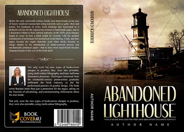 Horror-book-cover-design-Abandoned  lighthouse-front