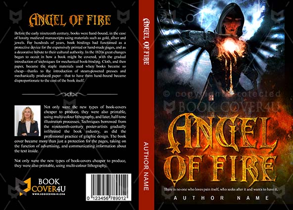 Horror-book-cover-design-Angel of Fire-front