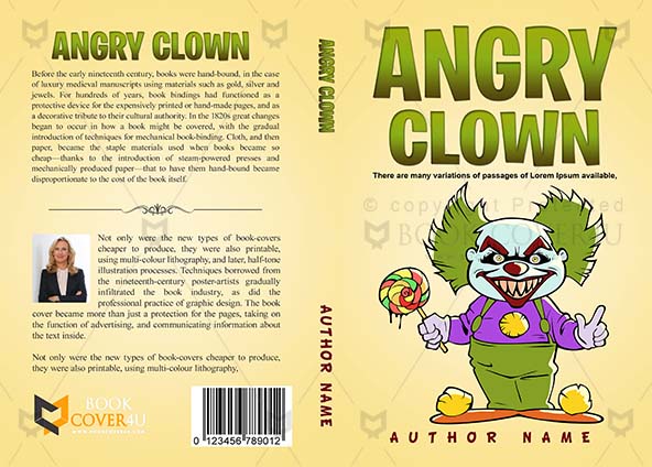 Horror Book cover Design - Angry Clown