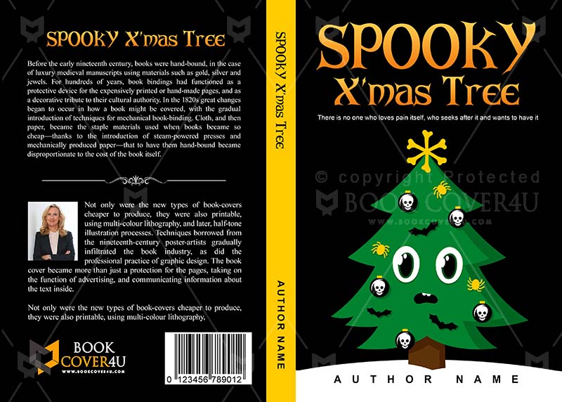 Horror-book-cover-design-Spooky X'mas Tree-front
