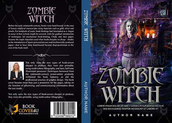 Horror-book-cover-design-Zombie Witch-front