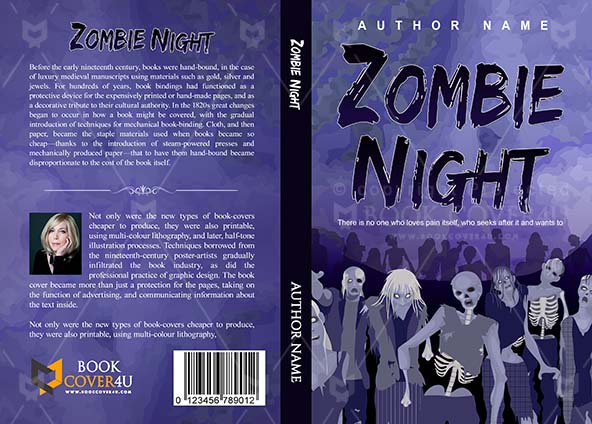 Horror-book-cover-design-Zombie Night-front