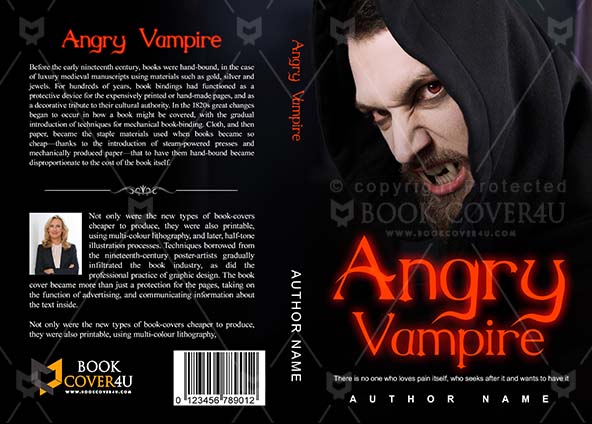 Horror-book-cover-design-Angry Vampire-front