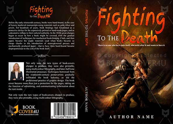 Horror-book-cover-design-Fighting To The Death-front