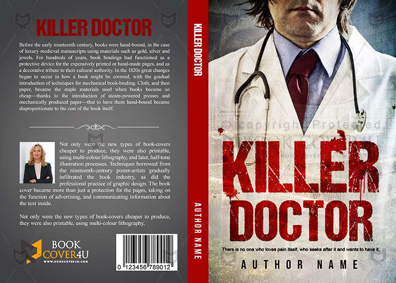 Horror-book-cover-design-Killer Doctor-front