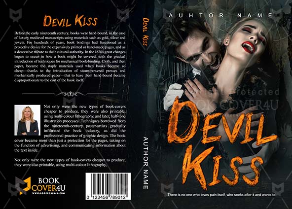 Horror-book-cover-design-Devil Kiss-front