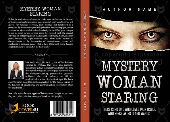 Horror-book-cover-design-Mystery Woman Staring-front